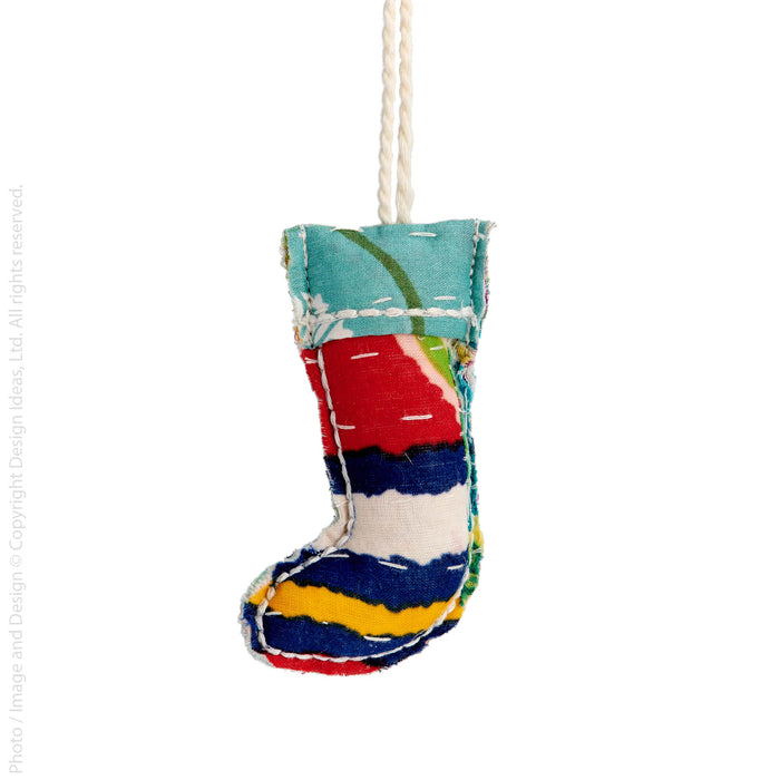 Patchwork™ ornament (stocking)