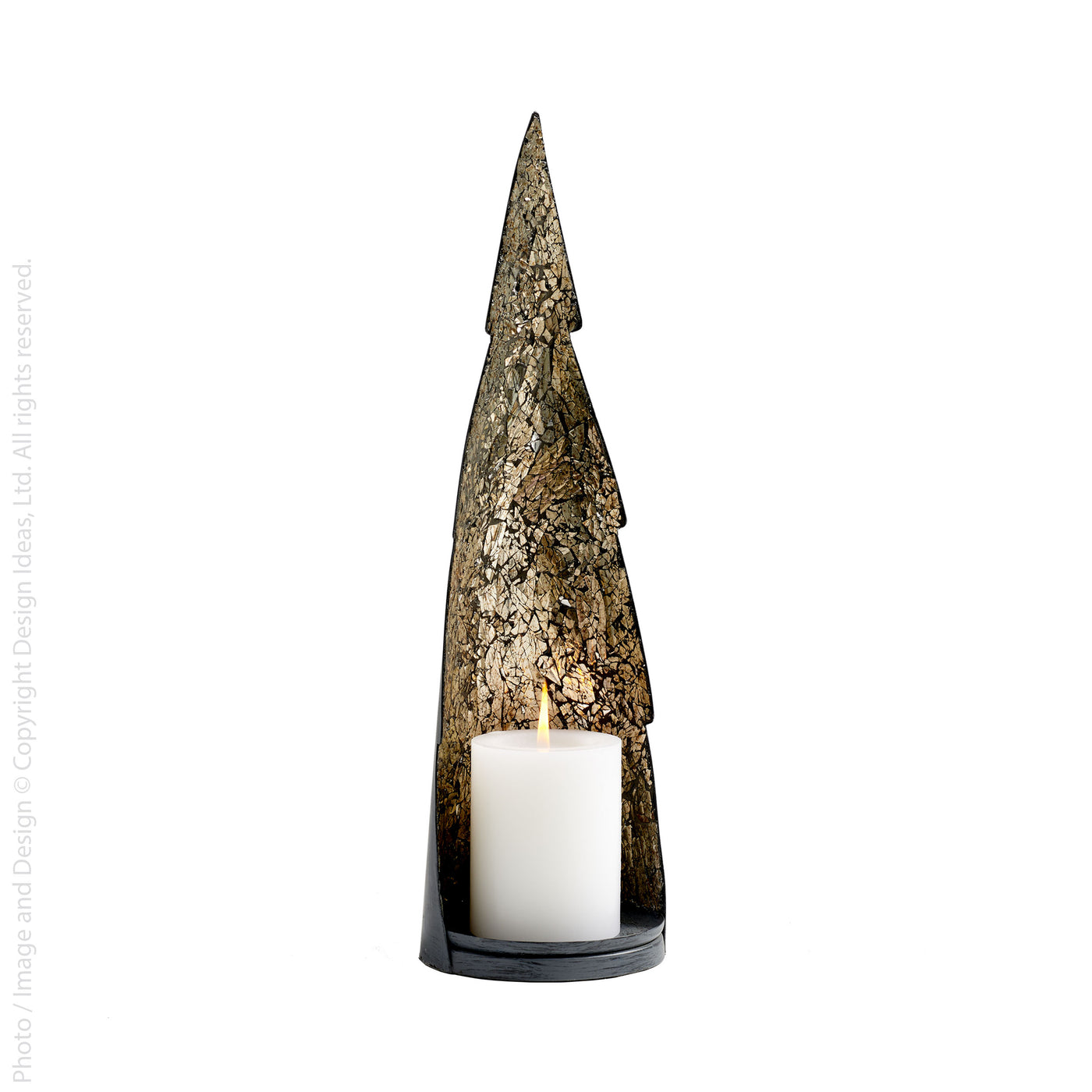 Infina™ Hand Forged Iron Candle Holder (pillar) - texxture™ — Design Ideas