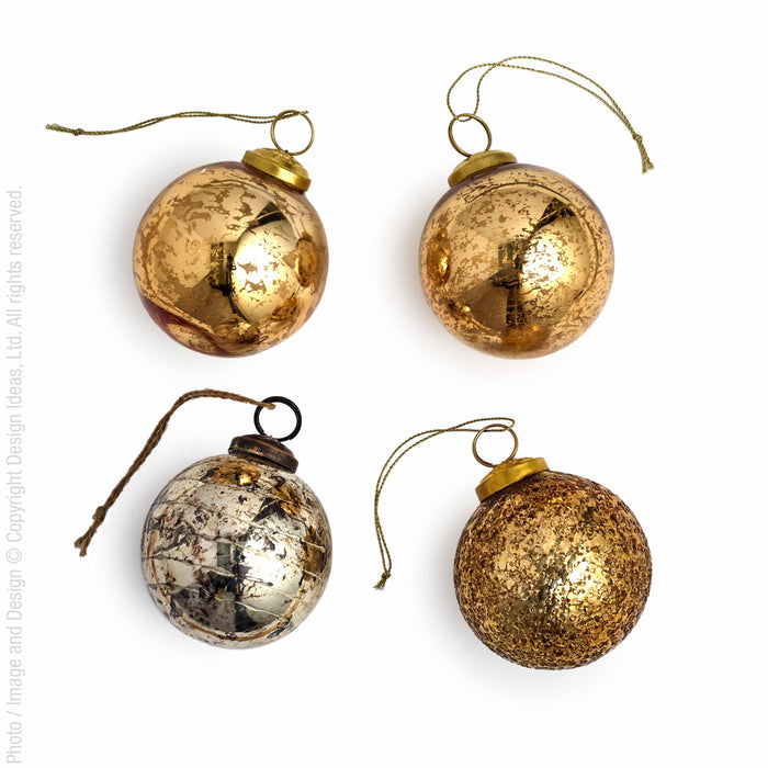 Auban™ ornaments (3 in.: set of 4)