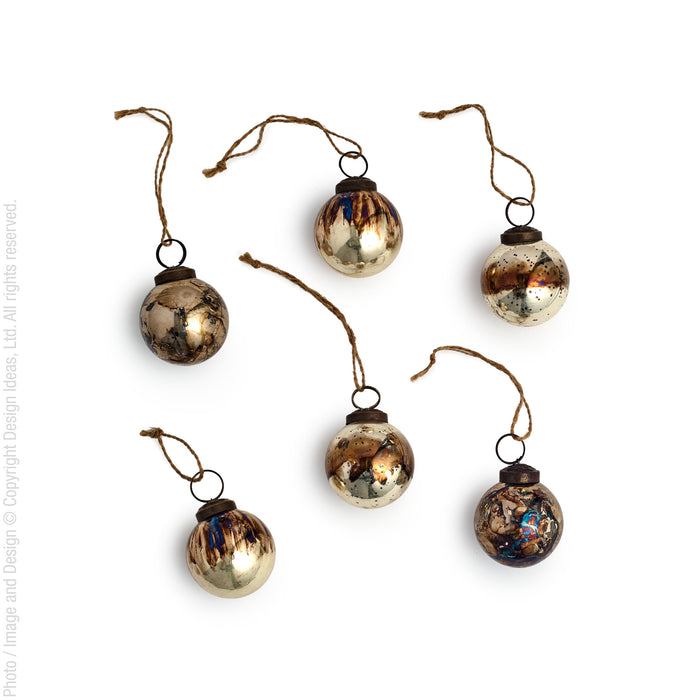 Chamonix™ ornaments (2 in.: set of 6)